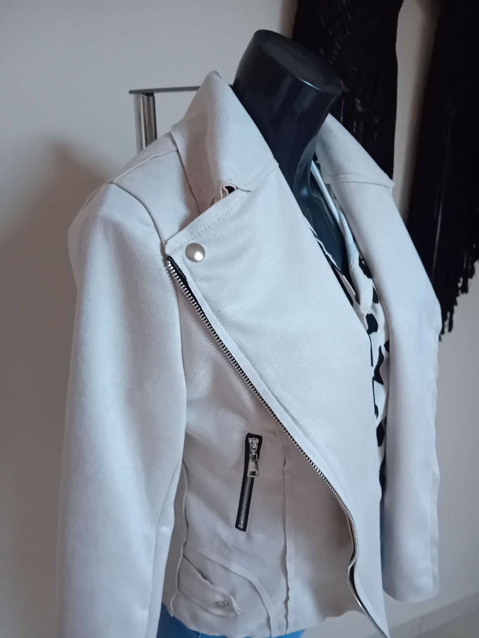 Miniature : Veste suédine beige 