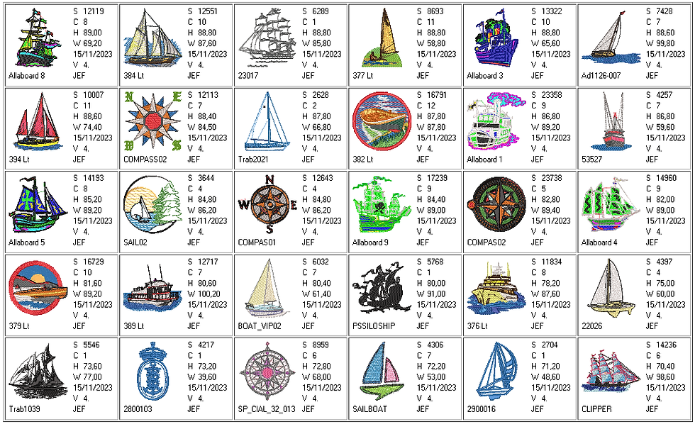 Miniatura: Barcos, Veleros y Navios 220 ud