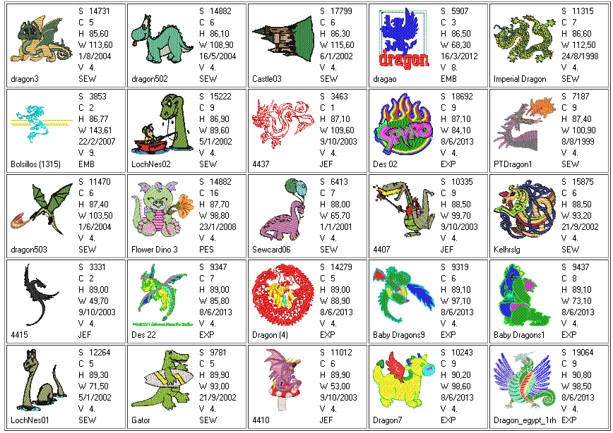 Miniatura: Dragones 190 ud.