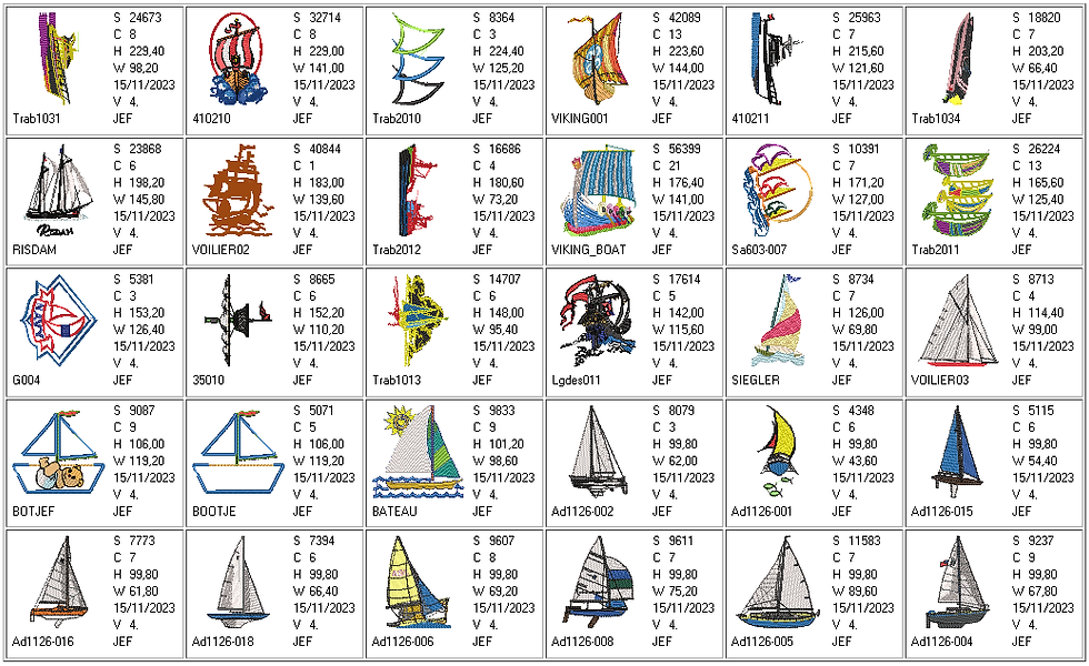 Miniatura: Barcos, Veleros y Navios 220 ud