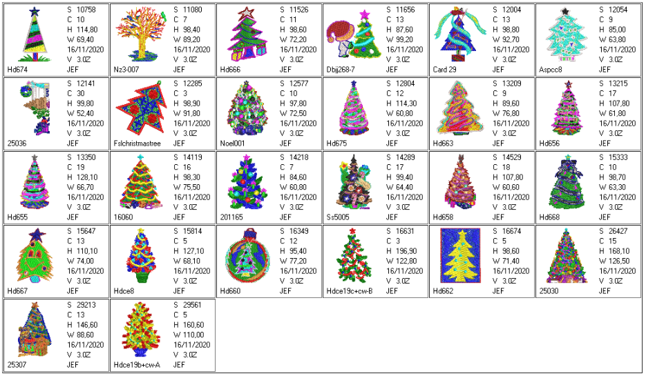 Thumbnail: Christmas trees 50 units.