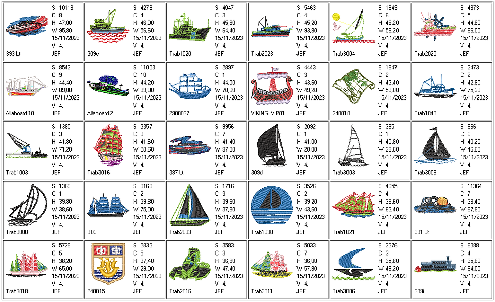 Miniatura: Barcos, Veleros y Navios 220 ud
