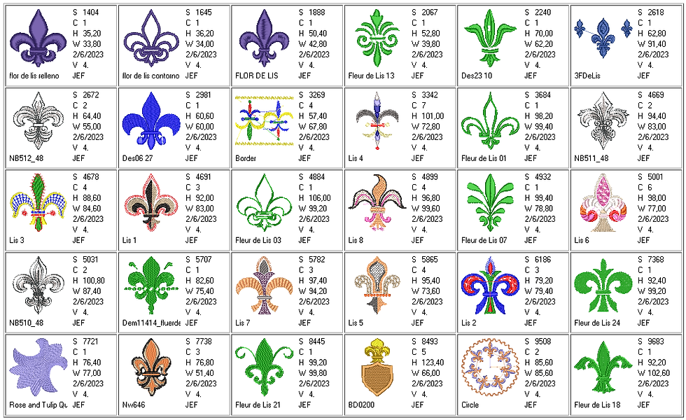 Thumbnail: Flor de Lis 40 ud.