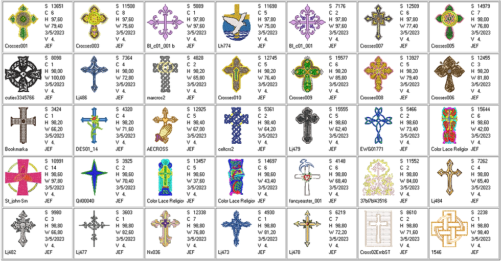 Miniatura: Cruces Religiosas 540 ud.