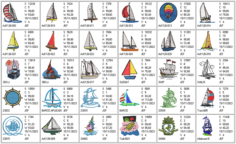 Miniatura: Barcos, Veleros y Navios 220 ud