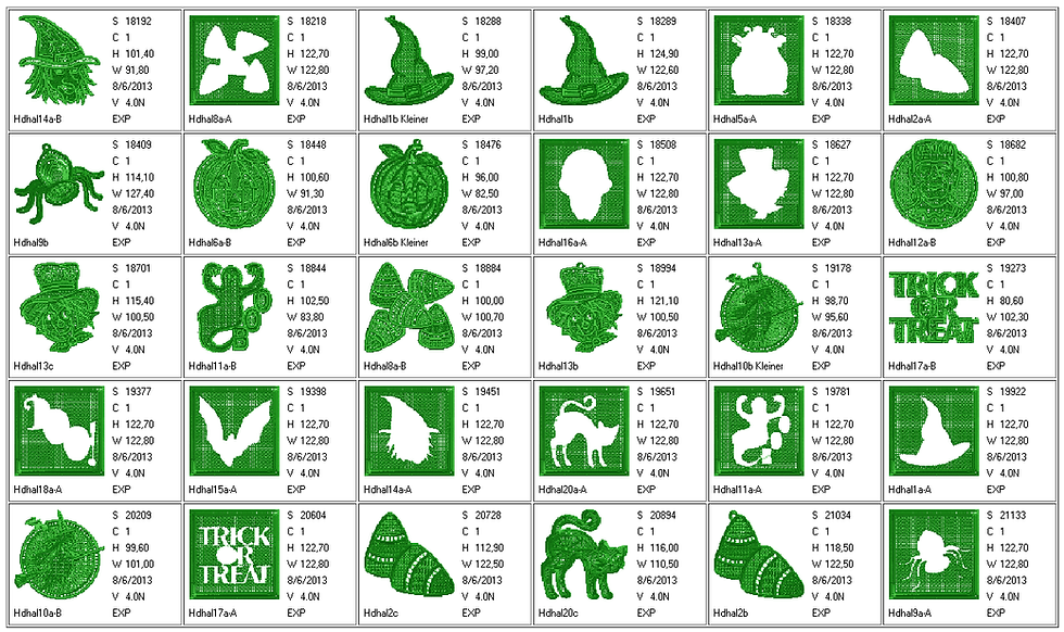 Thumbnail: Halloween for Lace 80 pcs.
