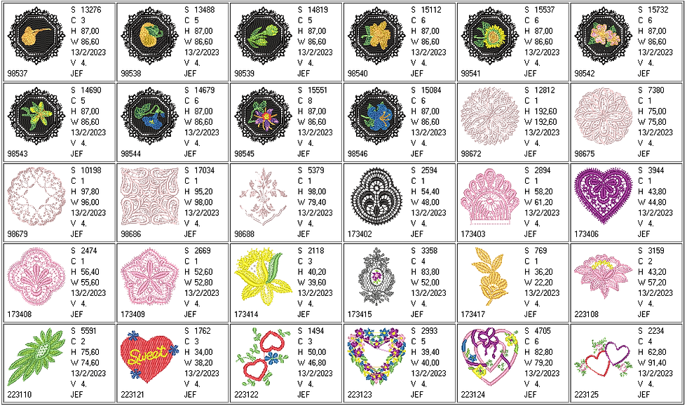 Miniatura: Encaje (Richelieu) 400 ud.