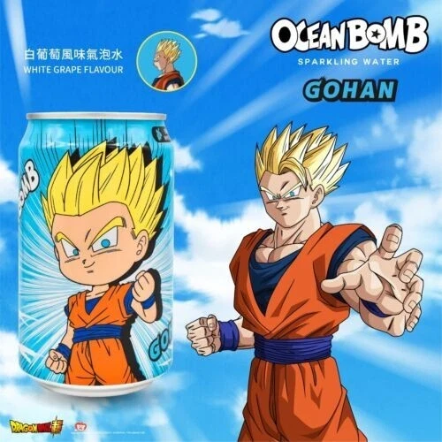 6X OCEAN BOMB SUPER SAYIAN SON GOHAN (WHITE GRAPE FLAVOR) | Boggie