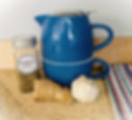 The staple items include garlic and oregano. I like to add a slice of fresh ginger or two.