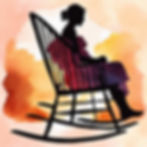 Mother and child in rocking chair