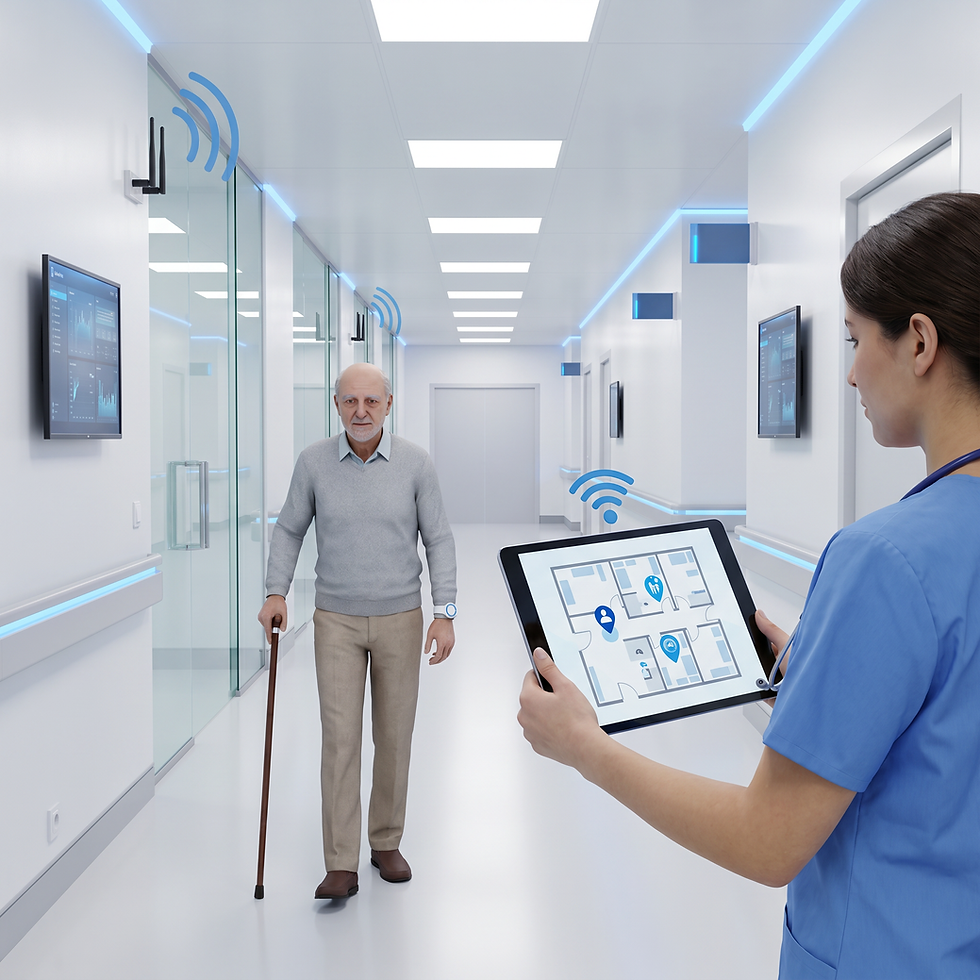 Real-time patient tracking and staff protection system