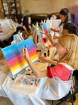 child painting at private party