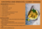 Chickpea and Broccoli Curry (Vegan) recipe card