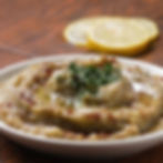 Mini smoked aubergine pure sandwich