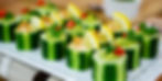 Cucumber and Hummus and Avocado Rounds
