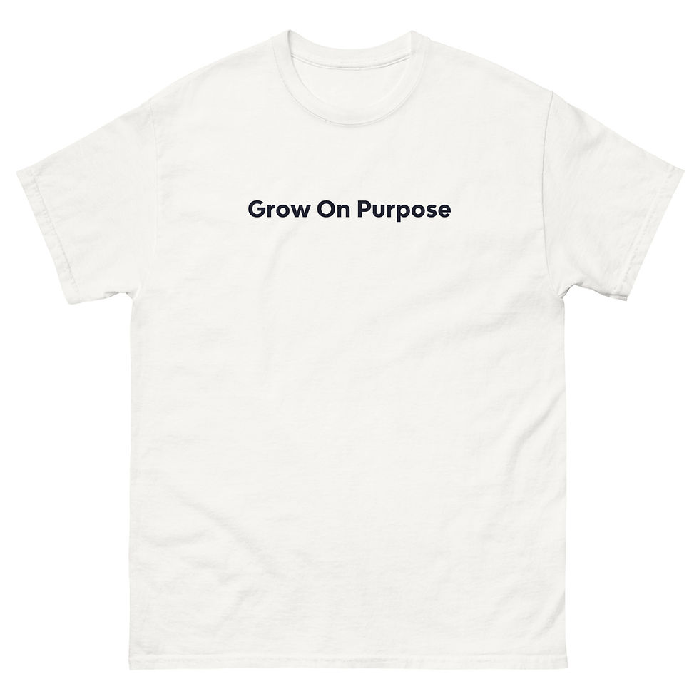 Thumbnail: Grow On Purpose (Navy) Men's classic tee
