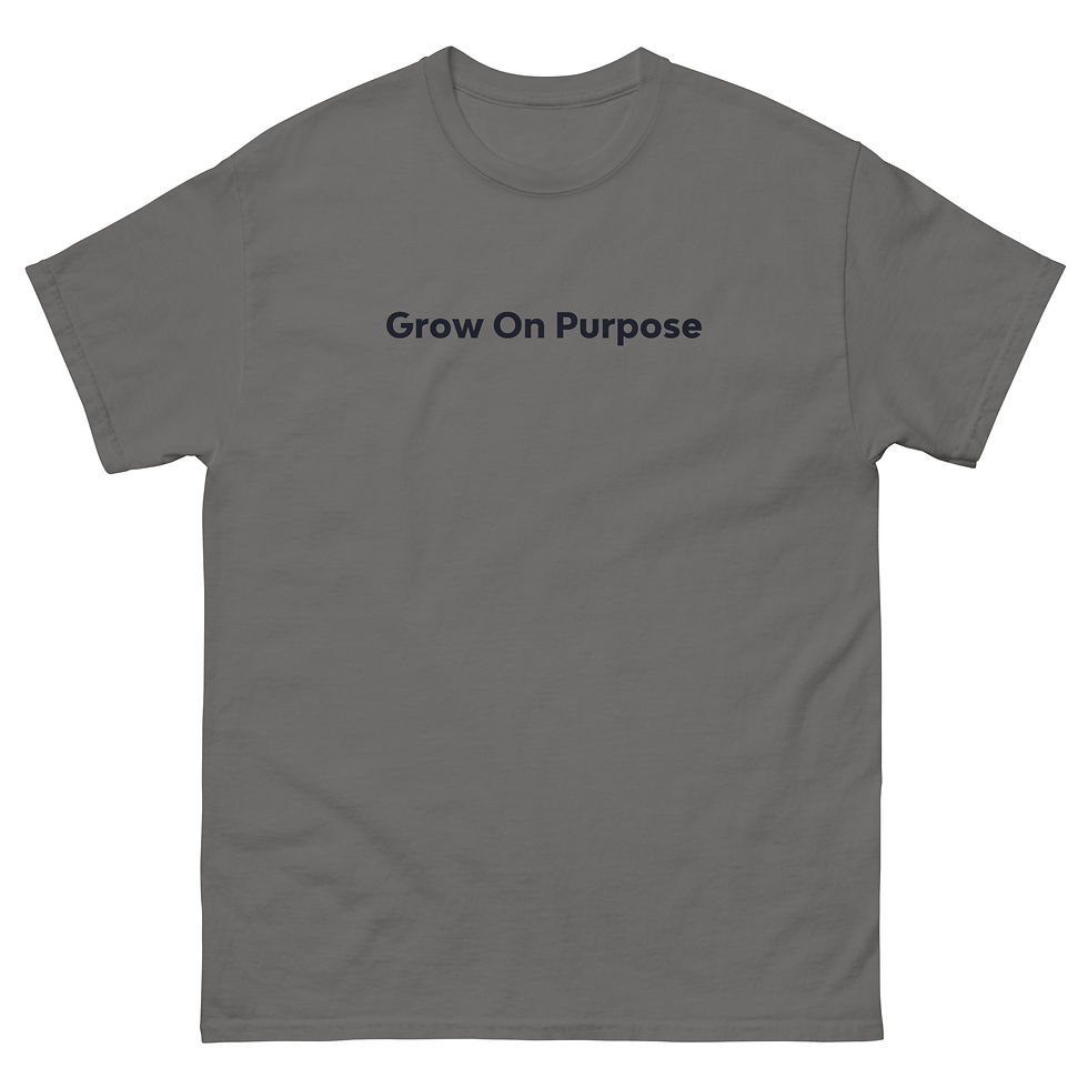 Thumbnail: Grow On Purpose (Navy) Men's classic tee