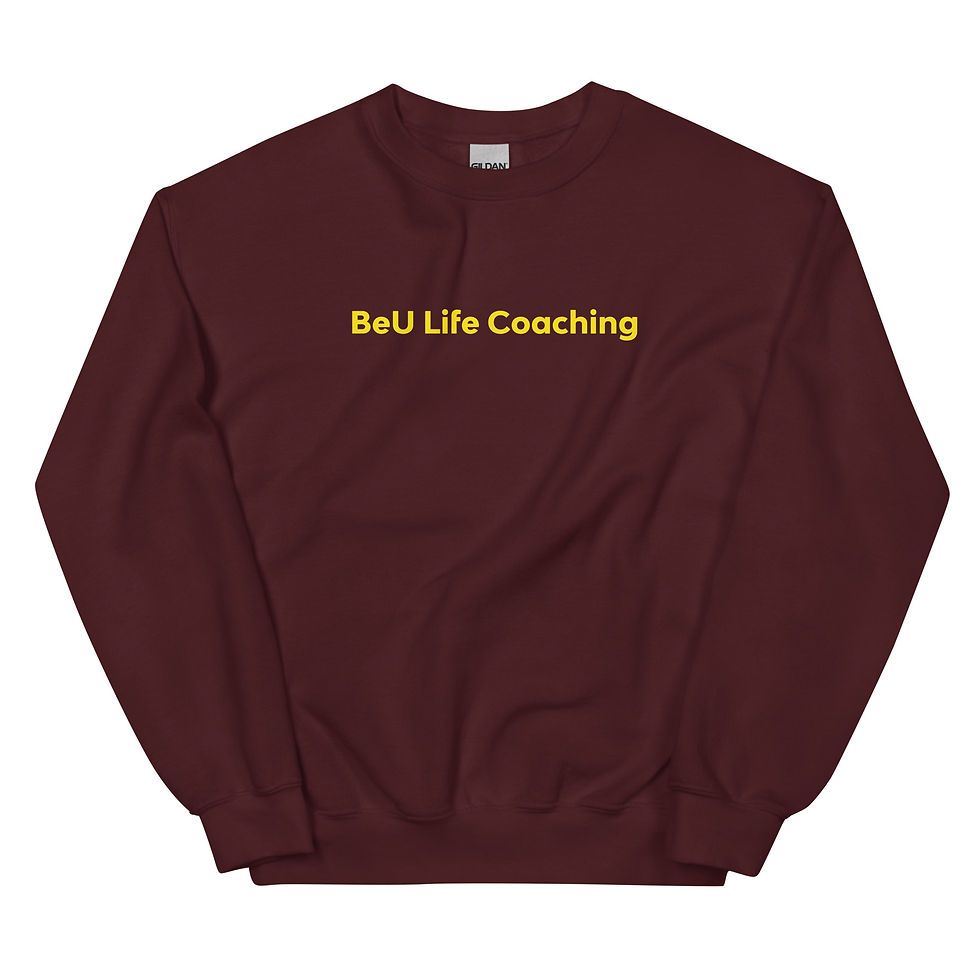 Thumbnail: BeU Life Coaching (Yellow) - Unisex Sweatshirt
