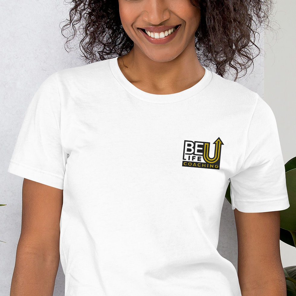 Thumbnail: BeU Embroidered Short-Sleeve Tee (White)