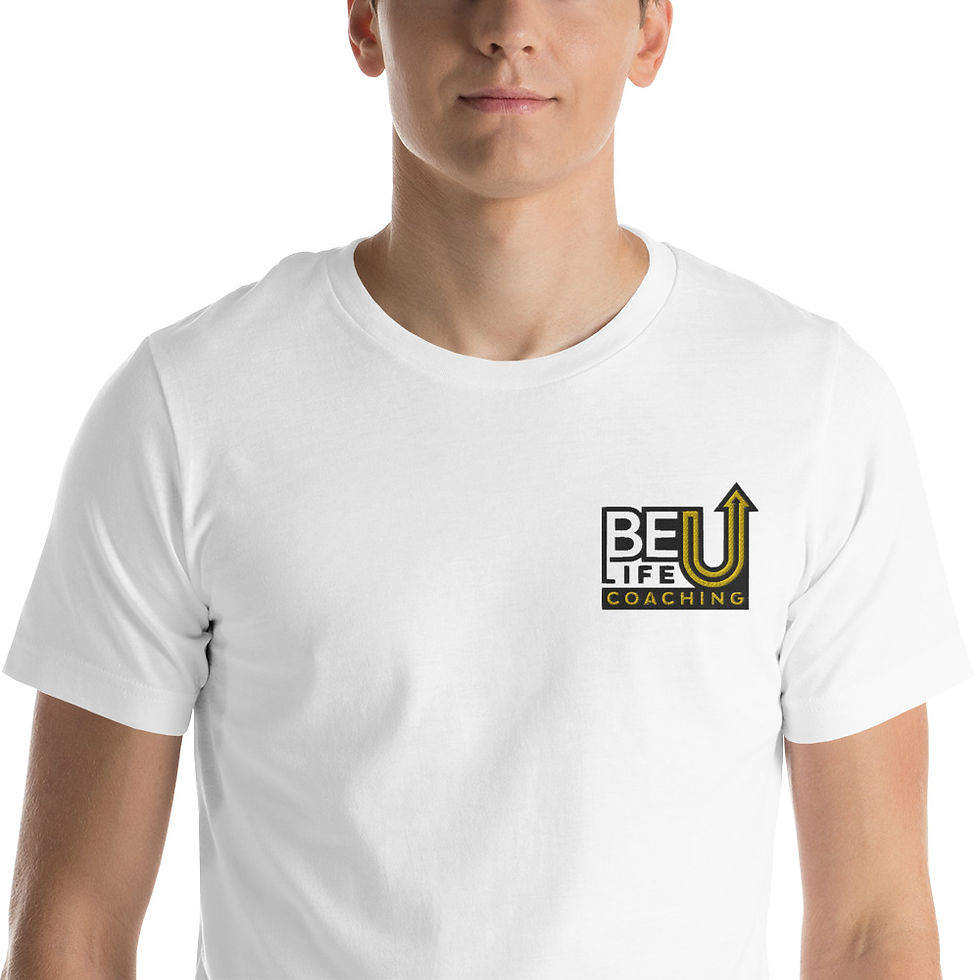 Thumbnail: BeU Embroidered Short-Sleeve Tee (White)