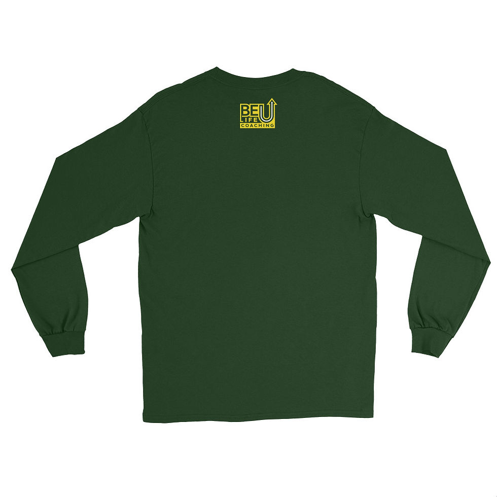 Thumbnail: Never Give Up/Surrender (Yellow) Men’s Long Sleeve Shirt