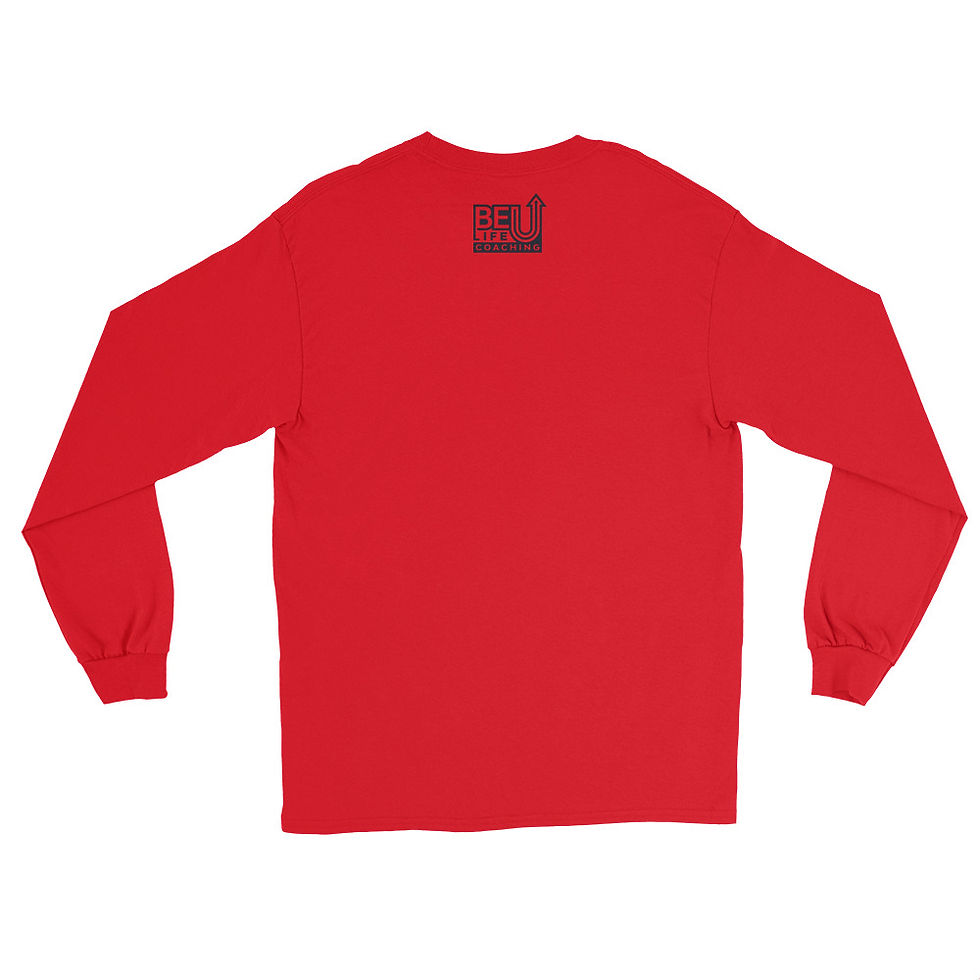 Thumbnail: Never Give Up/Surrender (Navy) Men’s Long Sleeve Shirt