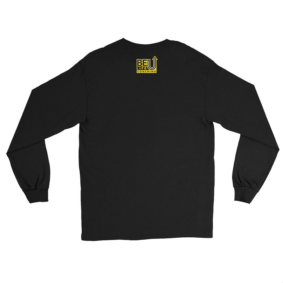 Thumbnail: Never Give Up/Surrender (Yellow) Men’s Long Sleeve Shirt