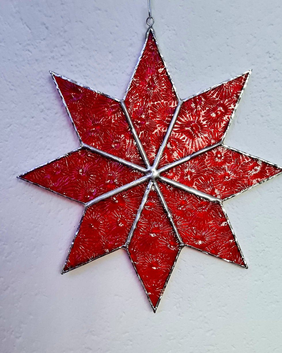 Miniaturbild: 8-Zackiger Stern Größe M verschiedene Farben