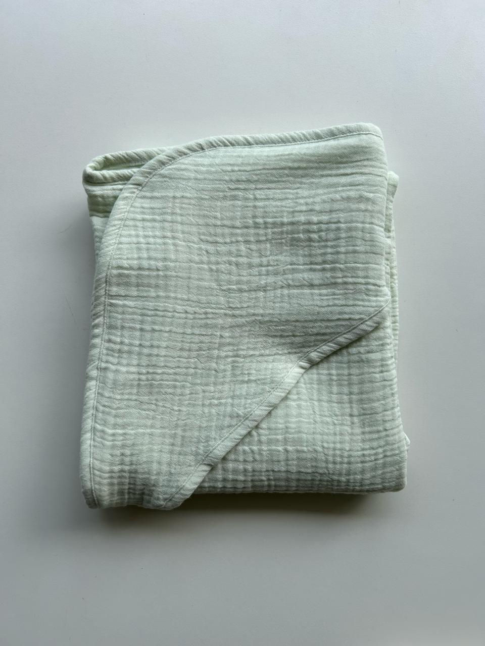 Thumbnail: Flannel hooded towel | muslin single layer 