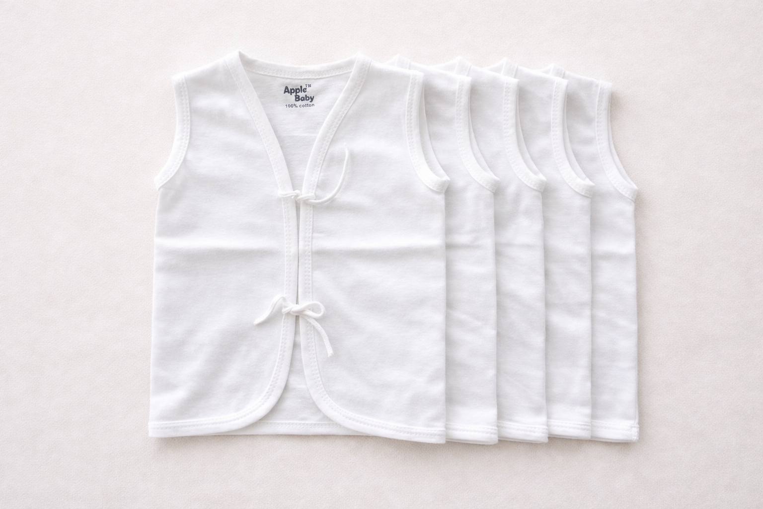  Jabala | set of 5 |  Front Knot | White 