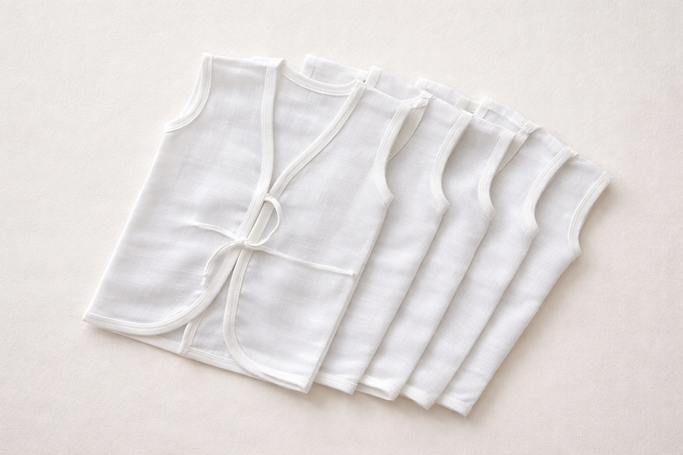 Thumbnail:  Jabala | 5 pk |muslin white front knot