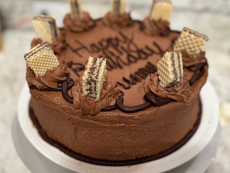 Super Fudgy Chocolate Cake with Cocoa Buttercream