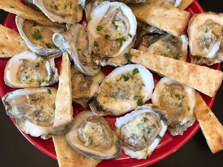 Garlic and Butter "Flame Kissed" Oysters