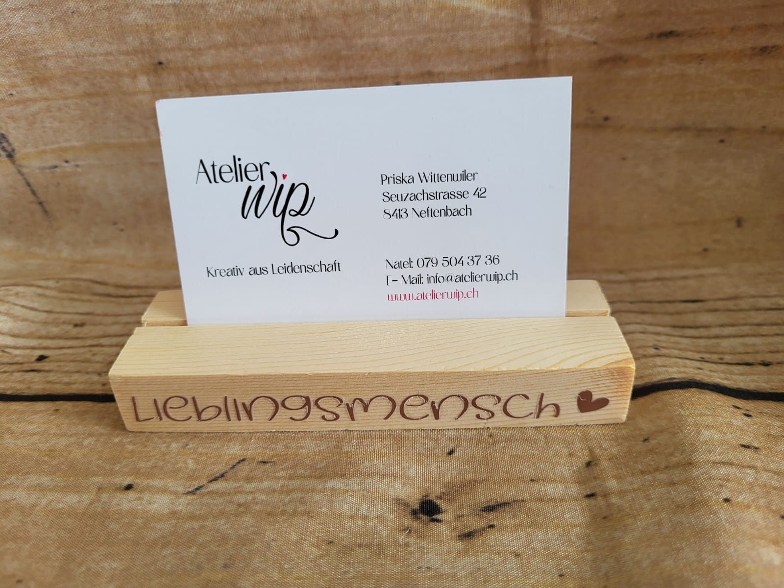 KartenHölzli "Lieblingsmensch"