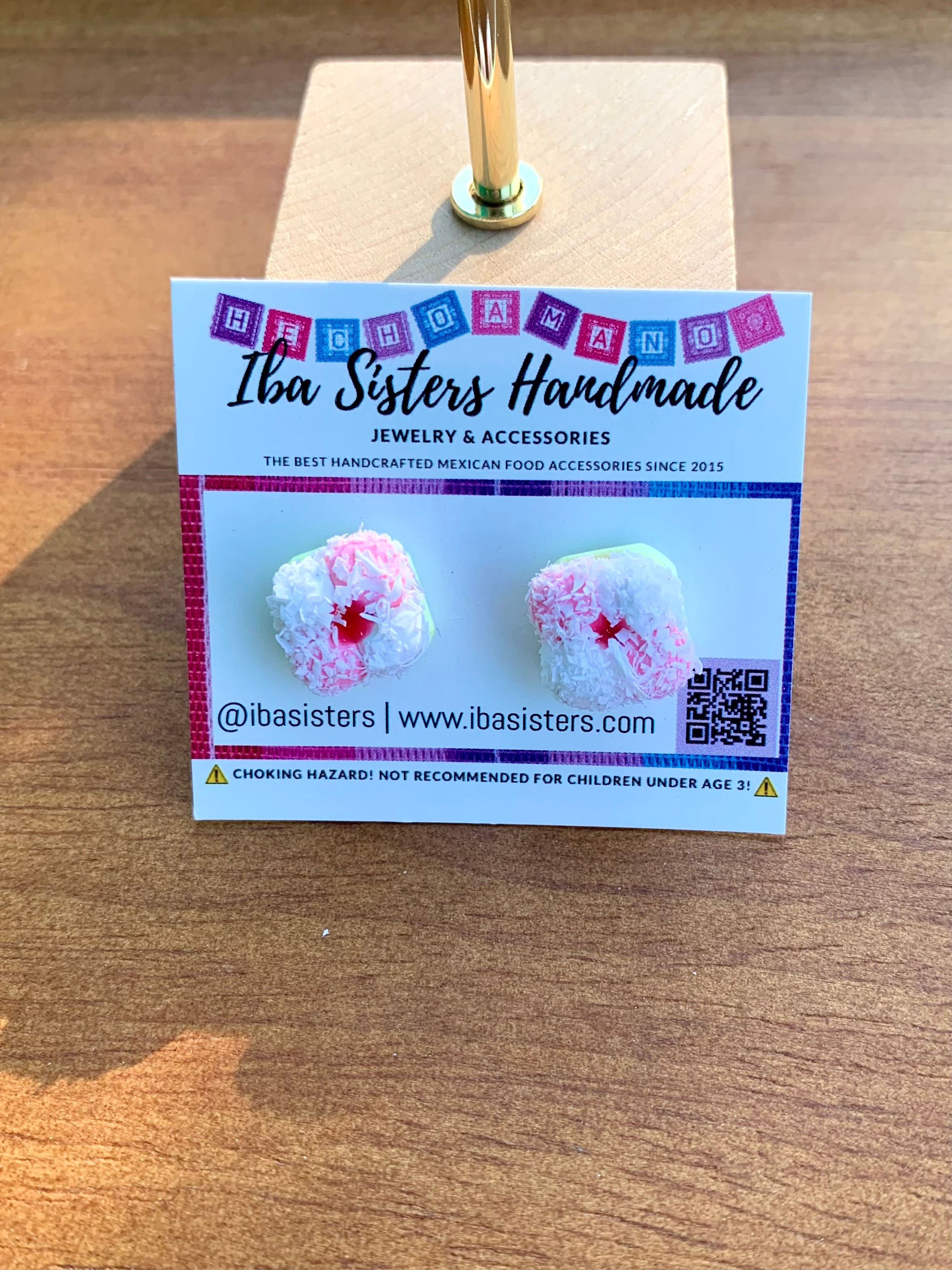 Arcoiris / Sponch Cookie Stud Earrings