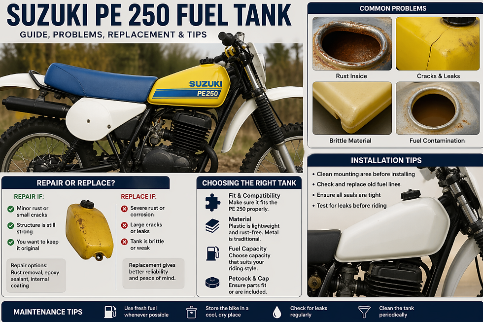 Suzuki PE 250 Fuel Tank: A Practical Guide for Owners and Restorers