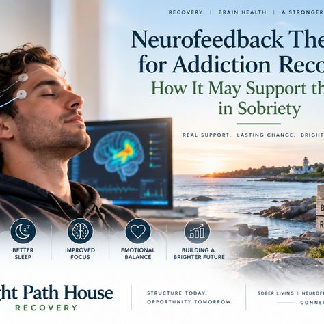 Neurofeedback therapy for addiction recovery in Connecticut supporting stress regulation, sleep, focus, and emotional balance at right path house recovery
