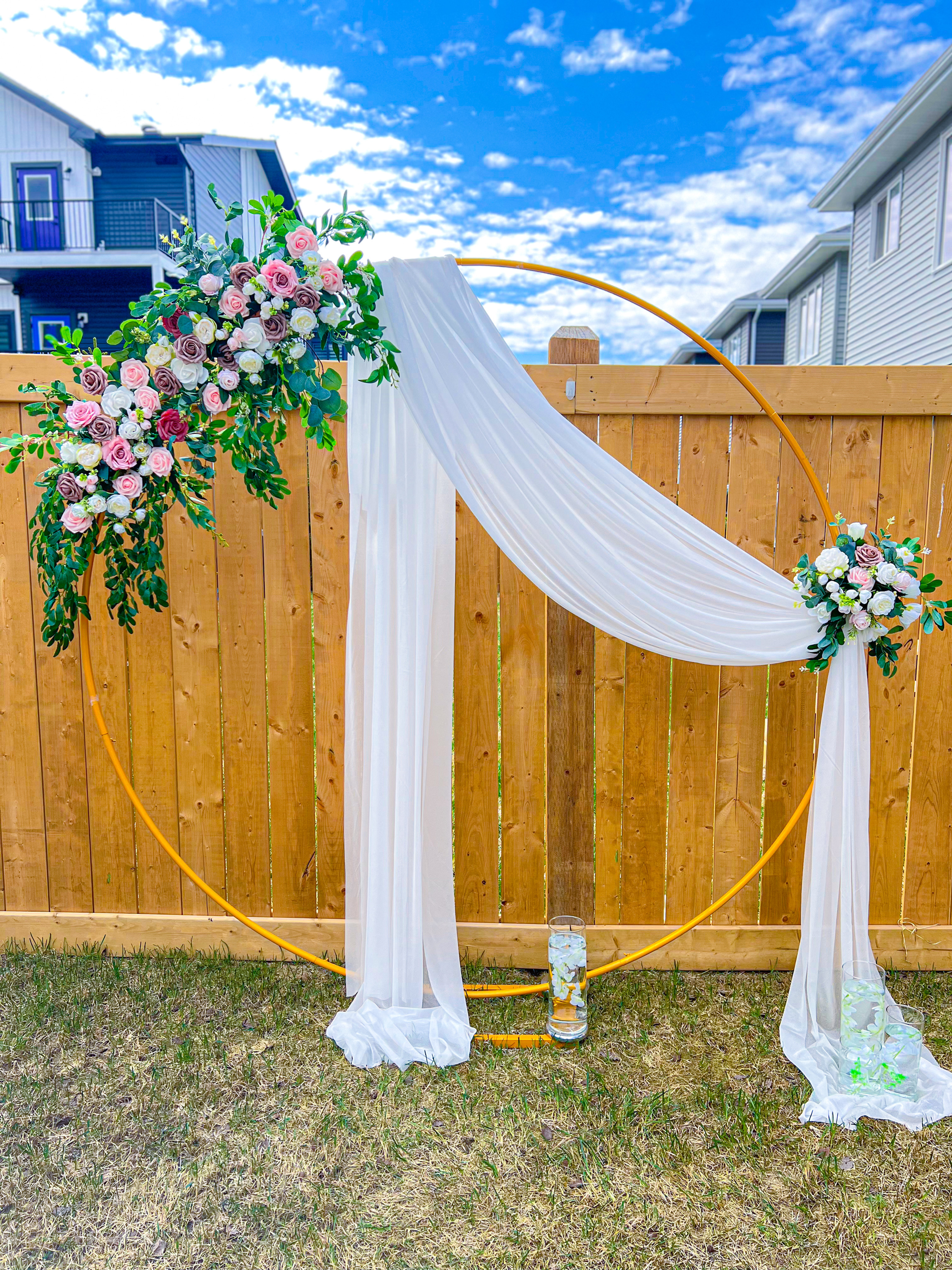 Floral Backdrop Arch