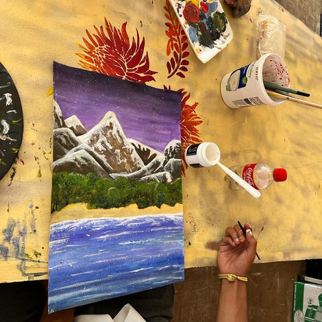 Art classes at Hawston Secondary School.