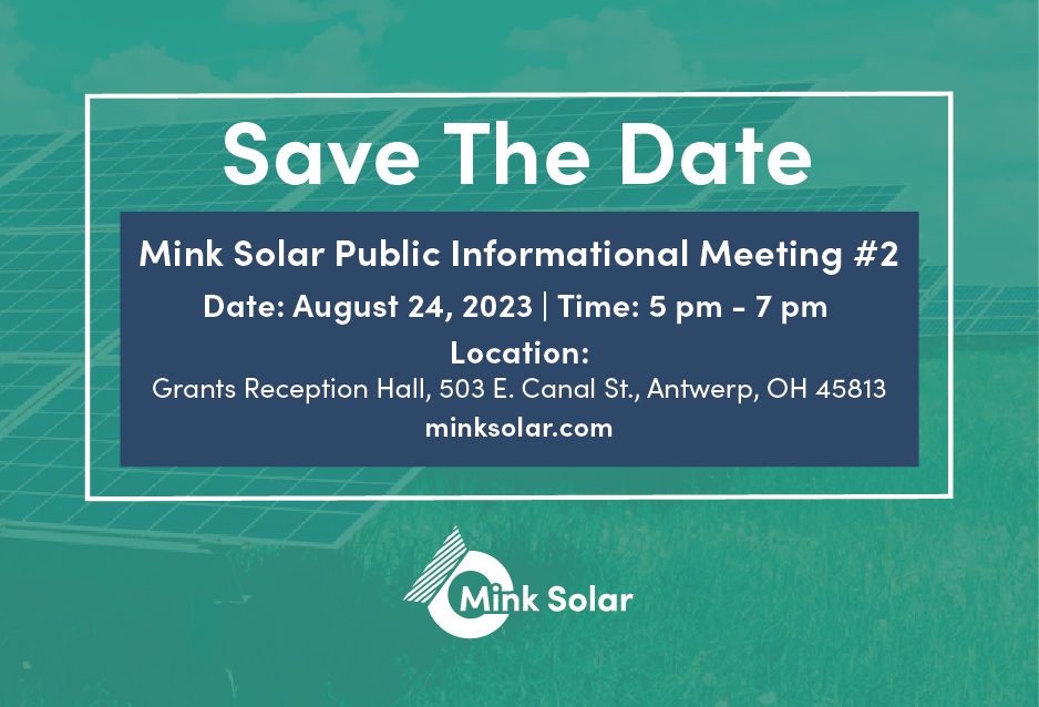 Mink Solar Project Public Info Meeting #2