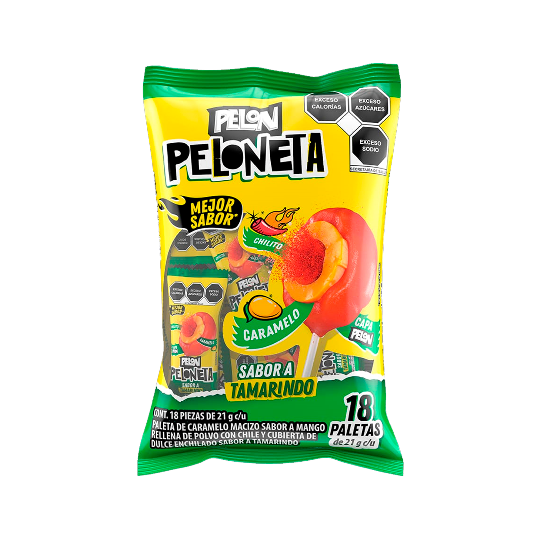 Pelon peloneta sabor tamarindo bolsa