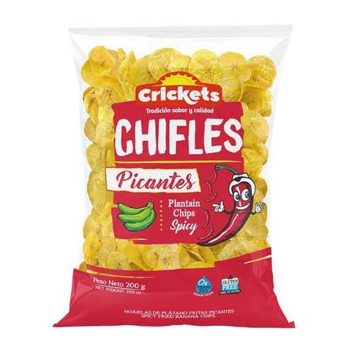 Crickets plantain chips picantes 200g Tienda Movil