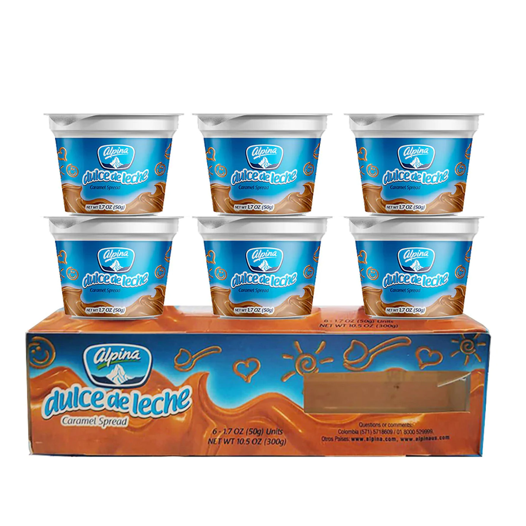 Alpina dulce de leche mini 6 pack