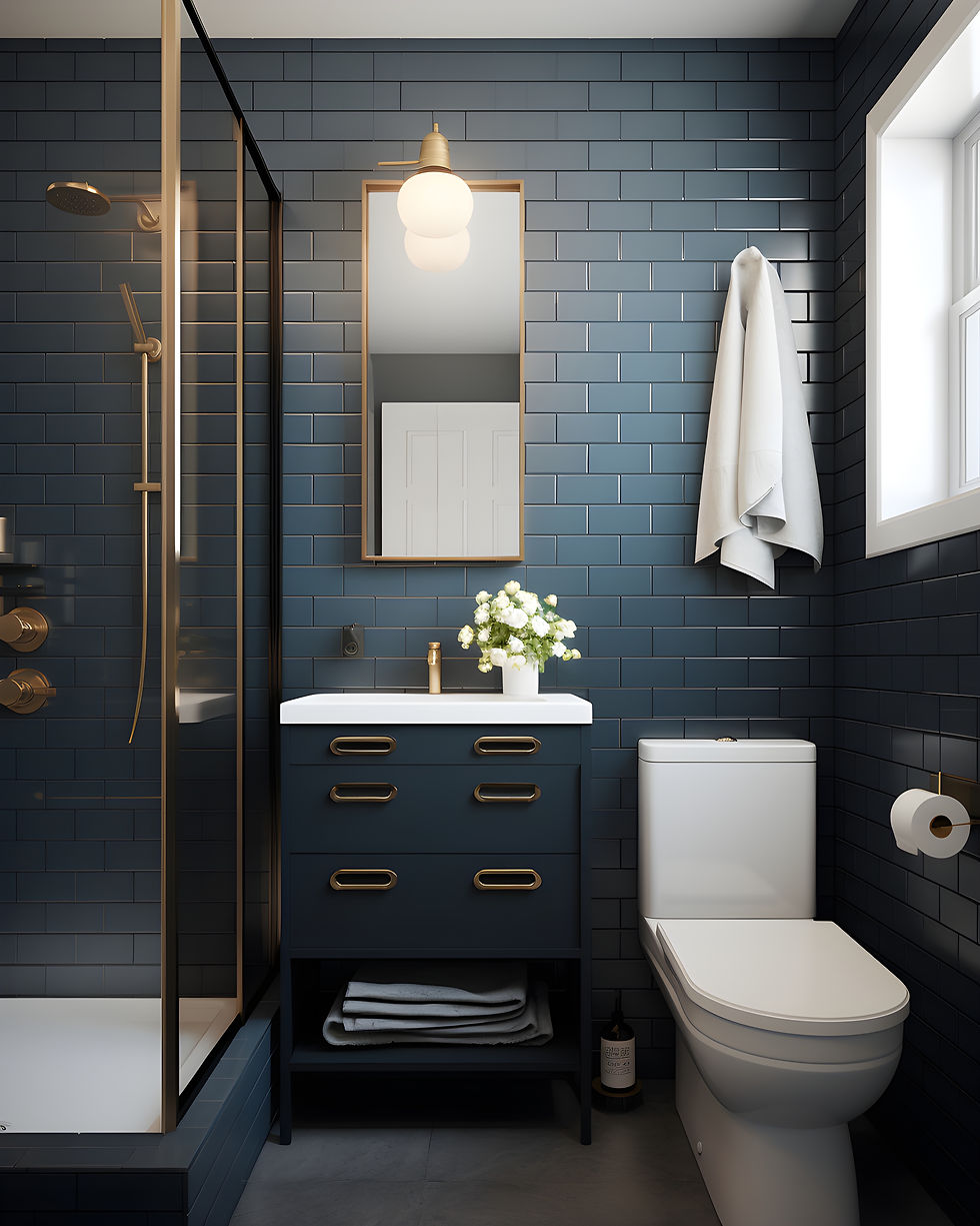 Stylish modern bathroom suite