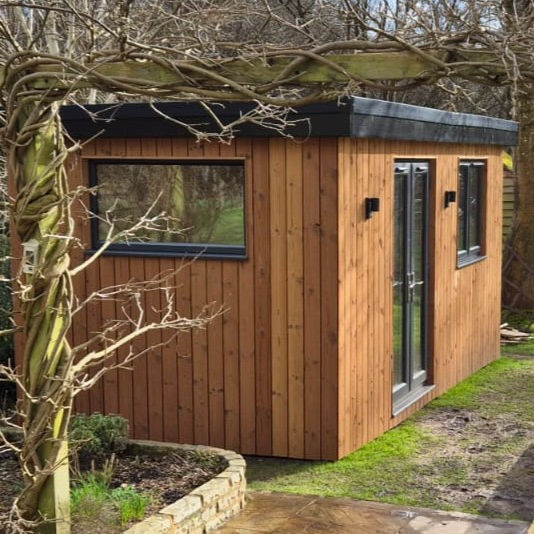 Bespoke Wooden Clad Garden Room and home office