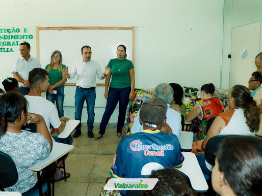 Secretaria de Assistência Social de Valparaíso realiza entrega mensal de cestas básicas