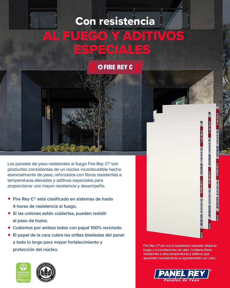 Panel de Yeso Fire Rey C info.png