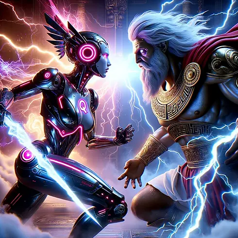 DALL·E 2024-03-03 12.17.18 - In a dystopian future where technology meets mythology, an ep