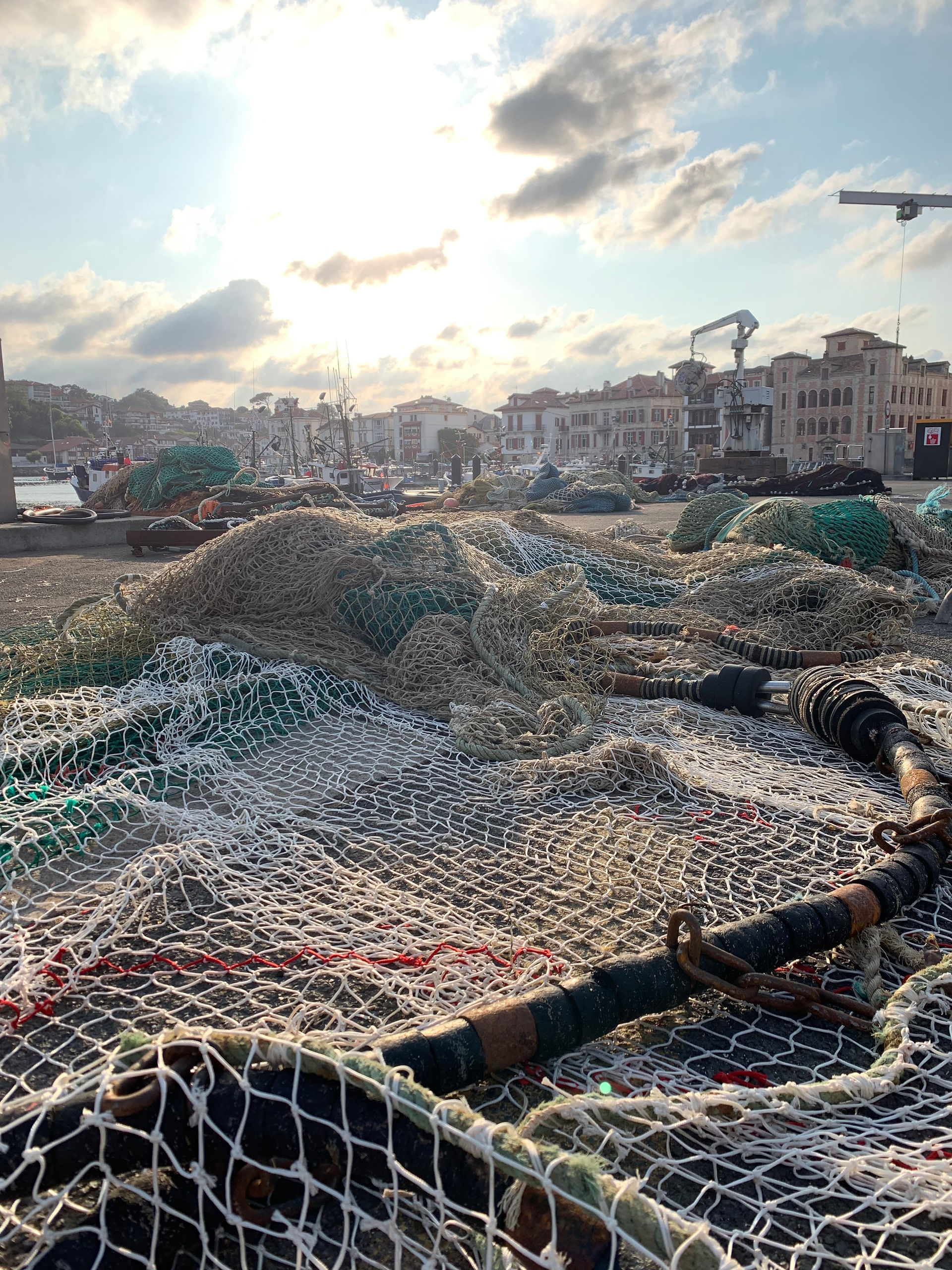 Meer | Baskenland | Frankreich | Fischerei | Fischen | Fischernetz | Fischerboot | Boot | Urlaub | Sommer | Sonne | Hafen | Kueste | myGiulia