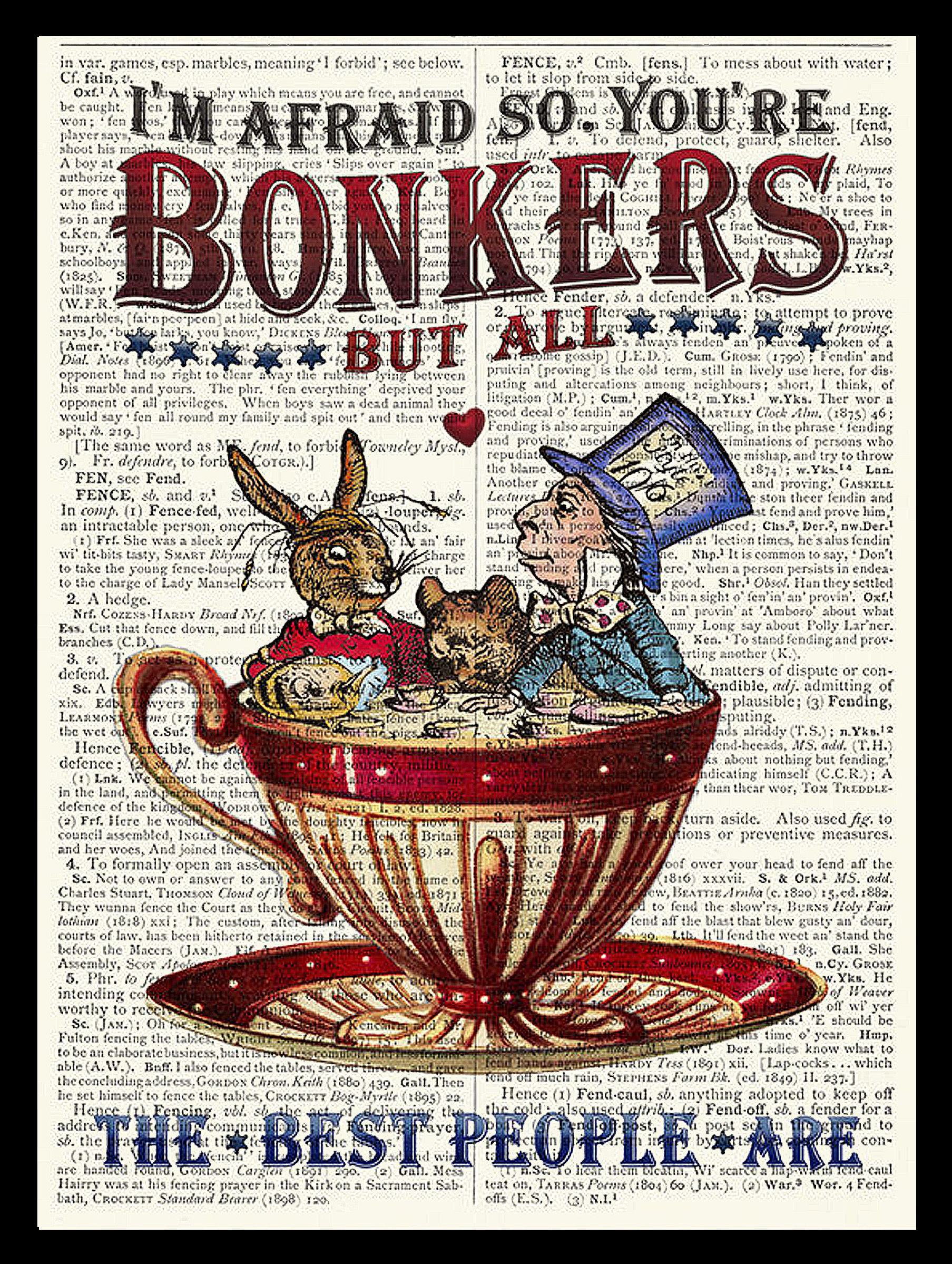Bonkers, Retro Metal Sign / Fridge Magnet Pub Bar Man Cave